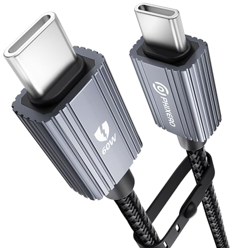 PHIXERO USB C auf USB C Kabel, 60W 2M PD 3.0 Type C Schnellladekabel Nylon Geflochten USB-C Ladekabel kompatibel mit iPhone 15 Pro Max Galaxy S23/22/21 A54/34/14 MacBook Air M2 iPad Pro/Air/Mini PHIXERO USB C auf USB C Kabel, 60W 2M PD 3.0 Type C Schnellladekabel Nylon Geflochten USB-C Ladekabel kompatibel mit iPhone 15 Pro Max Galaxy S23/22/21 A54/34/14 MacBook Air M2 iPad Pro/Air/Mini von PHIXERO