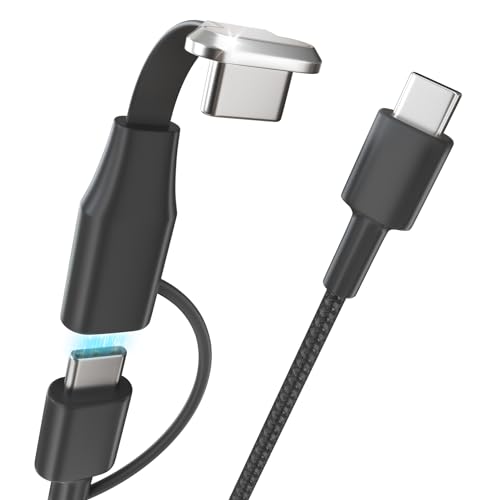 USB-C-Kabel, 60 W, flach, 90 Grad, Typ C, 3 m, rechtwinklig und 180 °, C-Port, kompatibel mit Samsung S23, S22, Note 20 Ultra 10, iPhone 15 Pro Max, MacBook Air/Pro 13 Zoll, iPad Mini 6/Pro/Air von PHIZLI