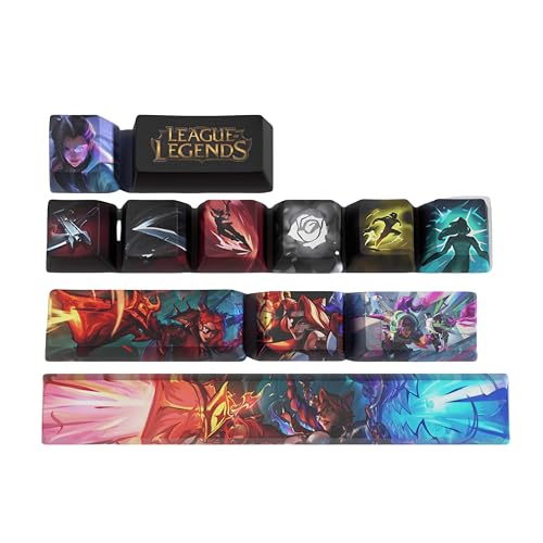 LOL Tastaturkappen PC Gaming Mechanische Tastenkappe Numpad Benutzerdefinierte Tastenkappen Lasergravur Lasergraviert mit jedem Porträt passiv und Fähigkeiten passen mit jeder mechanischen Tastatur LOL Tastaturkappen PC Gaming Mechanische Tastenkappe Numpad Benutzerdefinierte Tastenkappen Lasergravur Lasergraviert mit jedem Porträt passiv und Fähigkeiten passen mit jeder mechanischen Tastatur von PHJEDXCM