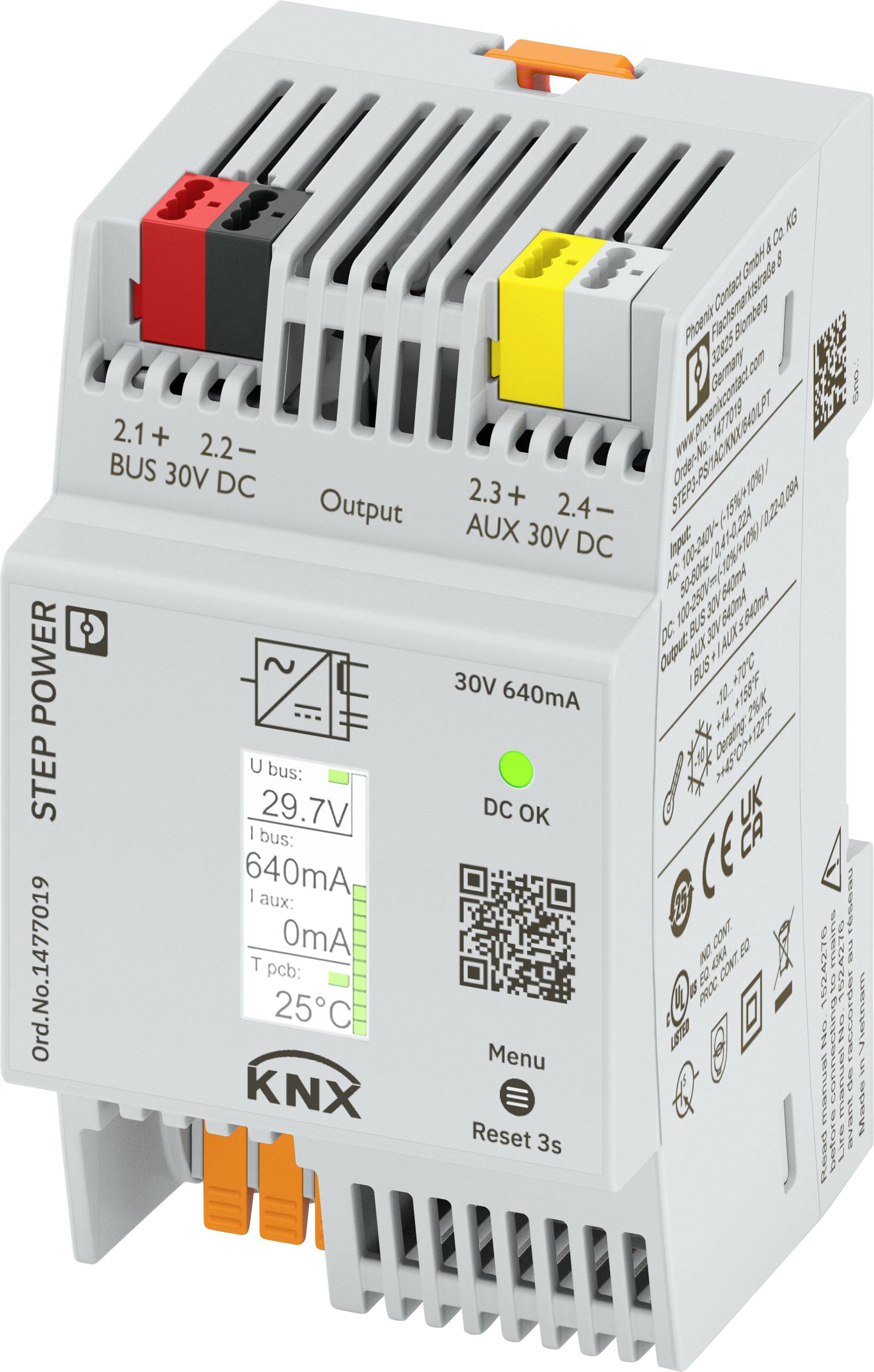 Phoenix 1477019 STEP3-PS/1AC/KNX/640/LPT Busspannungsversorgung 640mA Phoenix 1477019 STEP3-PS/1AC/KNX/640/LPT Busspannungsversorgung 640mA von PHOENIX CONTACT Deutschland