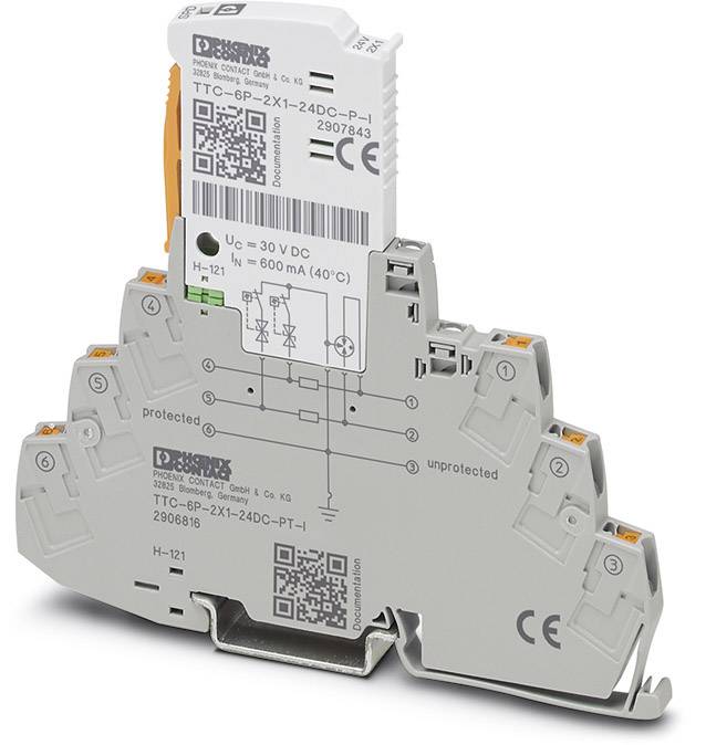 Phoenix 2906816 TTC-6P-2X1-24DC-PT-I Überspannungsschutzgerät Phoenix 2906816 TTC-6P-2X1-24DC-PT-I Überspannungsschutzgerät von PHOENIX CONTACT Deutschland