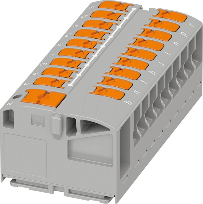 PHOE 1019613 - Verteilerblock - PTVFIX 6/18X2,5, grau von PHOENIX-CONTACT