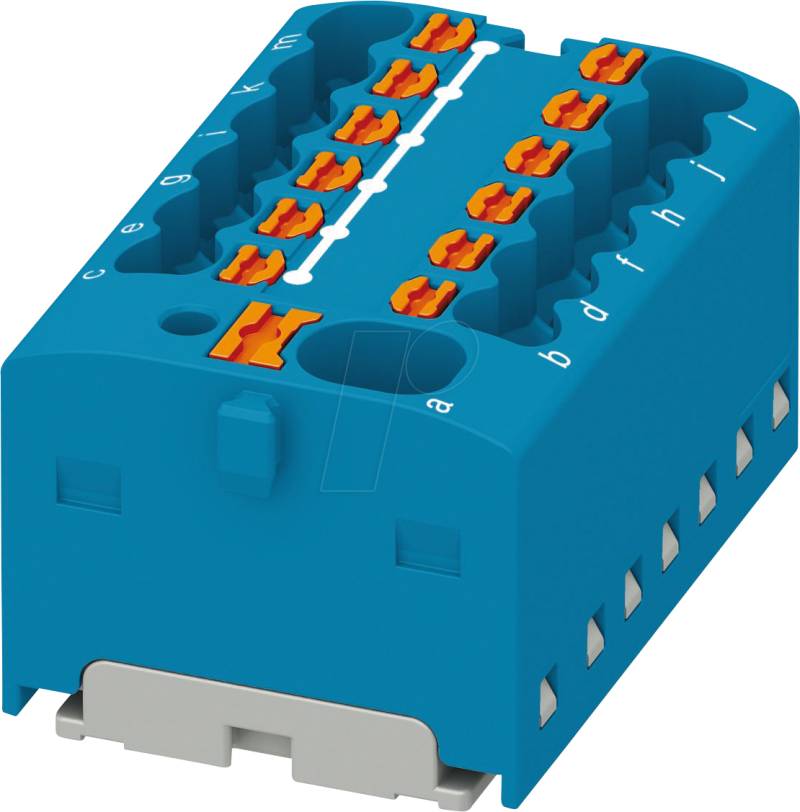 PHOE 1046962 - Verteilerblock PTFIX, 4/12x1,5, blau von PHOENIX-CONTACT