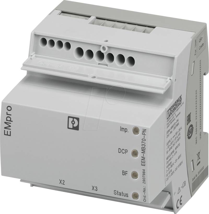 PHOE 2907984 - Energiemessgerät, 35 ... 690 V, 1 A ... 20 kA, MODBUS TCP / PROF von PHOENIX-CONTACT