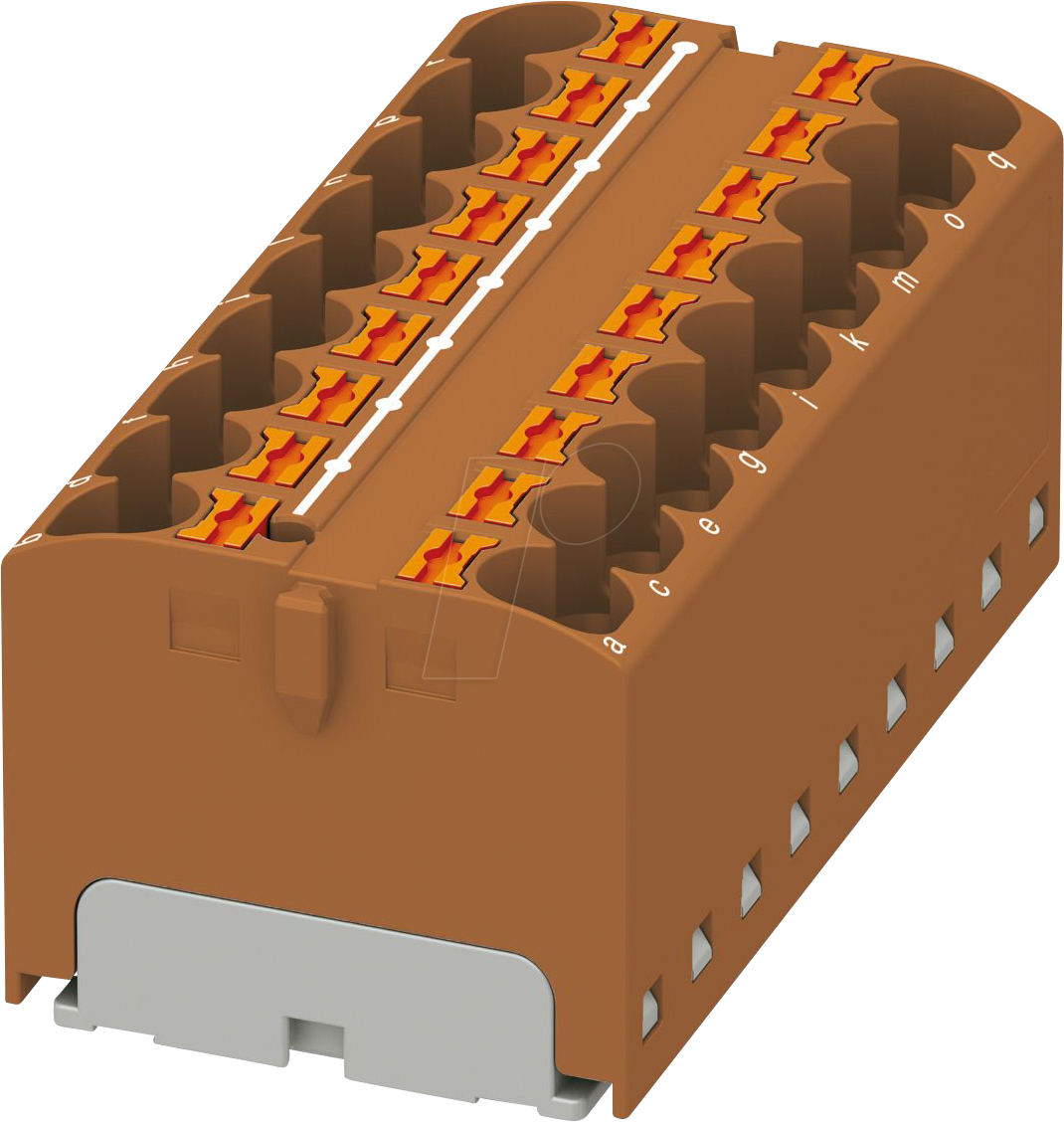 PHOE 3273844 - Verteilerblock PTFIX, 18X4, braun von PHOENIX-CONTACT