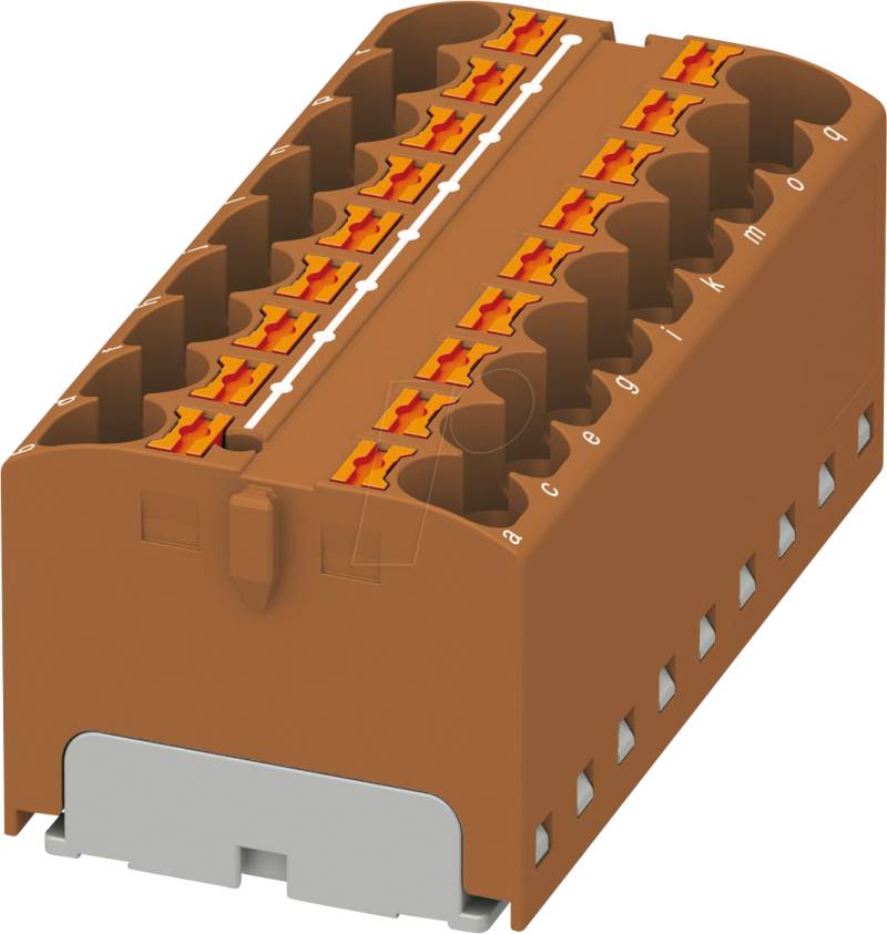 PHOE 3273844 - Verteilerblock PTFIX, 18X4, braun von PHOENIX-CONTACT