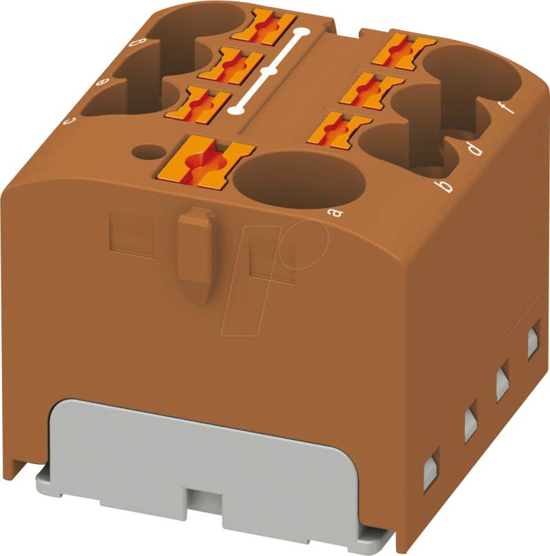 PHOE 3273866 - Verteilerblock PTFIX, 10/6X4, braun von PHOENIX-CONTACT