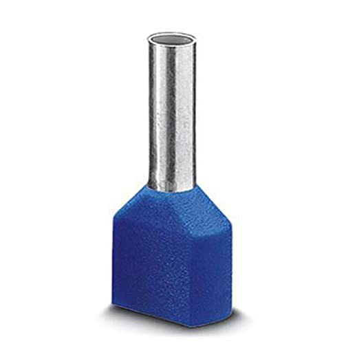 PHOENIX CONTACT AI-TWIN 2X 2.5-10 BU Aderendhülse, 10mm Hülsenlänge, Blau, 100 Stück PHOENIX CONTACT AI-TWIN 2X 2.5-10 BU Aderendhülse, 10mm Hülsenlänge, Blau, 100 Stück von PHOENIX CONTACT