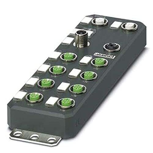 PHOENIX CONTACT AXL E EIP DIO16 M12 6P Dezentrales I/O-Gerät, 16 Eingänge, 24V DC, 549.800g Gewicht, Anthrazit PHOENIX CONTACT AXL E EIP DIO16 M12 6P Dezentrales I/O-Gerät, 16 Eingänge, 24V DC, 549.800g Gewicht, Anthrazit von PHOENIX CONTACT
