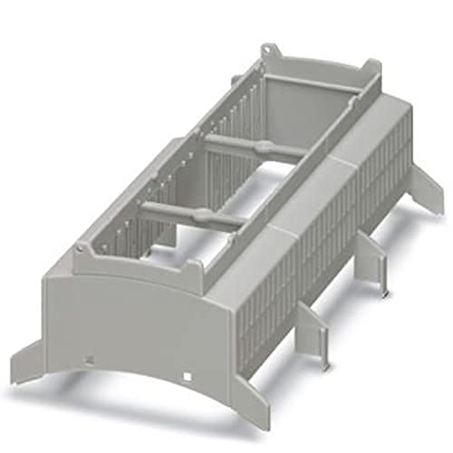 PHOENIX CONTACT BC 161.6 OT 111121 KMGY Tragschienengehäuse für den Einsatz in Installationsverteilern, Modulares Gehäuseoberteil, 161.6mm Breite, 89.7mm Höhe, 54.85mm Tiefe, Lichtgrau, 10 Stück von PHOENIX CONTACT