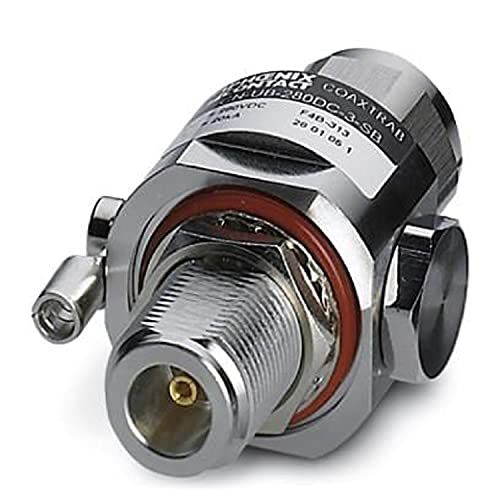 PHOENIX CONTACT CN-UB-280DC-3-SB Zwischenstecker mit Auswechselbarem Überspannungsschutz N-Connector Stecker-Buchse Anschluss, 33.5mm Höhe, 31mm Breite, 56.8mm Länge PHOENIX CONTACT CN-UB-280DC-3-SB Zwischenstecker mit Auswechselbarem Überspannungsschutz N-Connector Stecker-Buchse Anschluss, 33.5mm Höhe, 31mm Breite, 56.8mm Länge von PHOENIX CONTACT