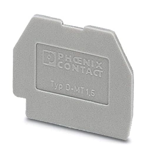 PHOENIX CONTACT D-MT 1.5 Abschlussdeckel, 1mm Breite, Grau, 1 Stück PHOENIX CONTACT D-MT 1.5 Abschlussdeckel, 1mm Breite, Grau, 1 Stück von PHOENIX CONTACT