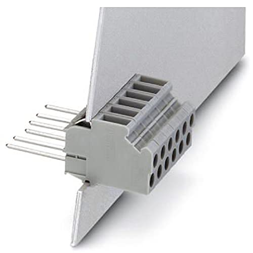 PHOENIX CONTACT DFK-WW(1X1) Durchführungsklemme, Schraubanschluss Zughülse, Wire Wrap Anschluss, 1 Polzahl, 10A Belastungsstrom, 0.2mm²-4mm² Querschnitt, 90° Anschlussrichtung Leiters Steckrichtung von PHOENIX CONTACT