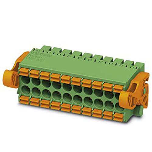 PHOENIX CONTACT DFMC 1,5/19-ST-3,5-LR BD:2-37 Leiterplattenstecker, 8 A, 160 V, 1,5 mm² Nennquerschnitt, Grün, Anzahl der Potenziale: 38, DFMC 1,5/..-ST-LR Artikelfamilie, 3,5 mm Rastermaß, 50 Stück PHOENIX CONTACT DFMC 1,5/19-ST-3,5-LR BD:2-37 Leiterplattenstecker, 8 A, 160 V, 1,5 mm² Nennquerschnitt, Grün, Anzahl der Potenziale: 38, DFMC 1,5/..-ST-LR Artikelfamilie, 3,5 mm Rastermaß, 50 Stück von PHOENIX CONTACT