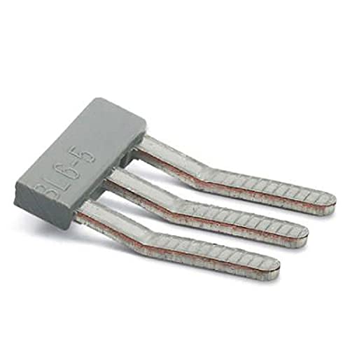 PHOENIX CONTACT EBL 3-5 Einlegebrücke, 5.2mm Rastermaß, 3 Polzahl, Grau, 10 Stück von PHOENIX CONTACT