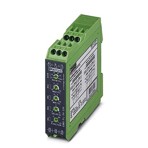 PHOENIX CONTACT EMD-FL-3V-230 Überwachungsrelais für Überwachung von 3-Phasigen Spannungen von 160-300V AC, 22.5mm Breite, 90mm Höhe, Grün PHOENIX CONTACT EMD-FL-3V-230 Überwachungsrelais für Überwachung von 3-Phasigen Spannungen von 160-300V AC, 22.5mm Breite, 90mm Höhe, Grün von PHOENIX CONTACT