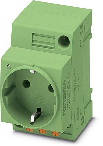 PHOENIX CONTACT EO-CF/PT/LED/GN Steckdose, Steckgesicht Typ CE, Push-in-Federanschluss, Leuchtanzeige, 72.840g, Grün, 5 Stück PHOENIX CONTACT EO-CF/PT/LED/GN Steckdose, Steckgesicht Typ CE, Push-in-Federanschluss, Leuchtanzeige, 72.840g, Grün, 5 Stück von PHOENIX CONTACT