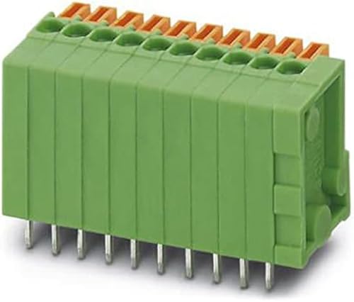 PHOENIX CONTACT FFKDSA1/V-2.54-14 Leiterplattenklemme, 160V, 6A Nennstrom, 14 Polzahl Reihe, 2.54mm Rastermaß, 3.4mm Pinlänge, Grün, 10 Stück von PHOENIX CONTACT