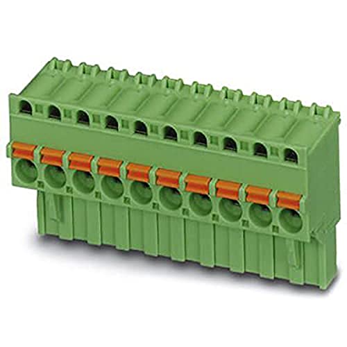 PHOENIX CONTACT FK-MC 0,5/12-ST-2,5 Leiterplattenstecker, 0.5 mm² Nennquerschnitt, 12 Anschlüsse, FK-MC 0,5/..-ST Reichweite, 2.5 mm Rastermaß, Grün, 50 Stück von PHOENIX CONTACT