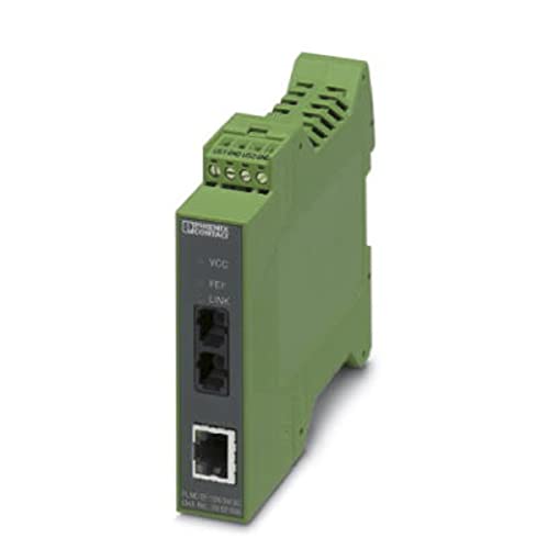 PHOENIX CONTACT FL MC EF 1300 SM SC LWL-Konverter mit SC-Duplex-LWL-Anschluss (1300 nm), zur Umsetzung von 10/100Base-T(X) auf Singlemode-Glasfaser (9/125 µm). Autonegotiation & Auto-MDI(X)-Funktion von PHOENIX CONTACT