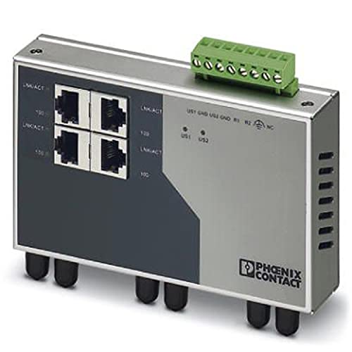 PHOENIX CONTACT FL SWITCH SF 4TX/3FX ST Ethernet Switch, 4 TP-RJ45-Ports, 3 LWL-Ports, 100 MBit/s vollduplex im ST-D-Format von PHOENIX CONTACT
