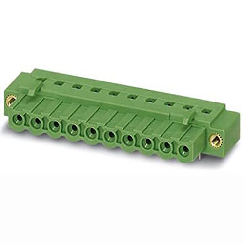 PHOENIX CONTACT IC 2,54-GF-5,08 PCB header, 2.5mm² nominal cross section, 4 connections, IC 2,5..-GF article family, 5.08mm pitch, 3.5mm pin length, green, 50 pieces von PHOENIX CONTACT
