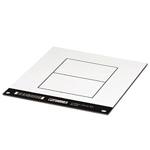 PHOENIX CONTACT LS-EMLP (100X60) WH CUS Gerätemarker, 100mm x 60mm Schriftfeldgröße, 2 Anzahl der Einzelschilder, Weiß von PHOENIX CONTACT