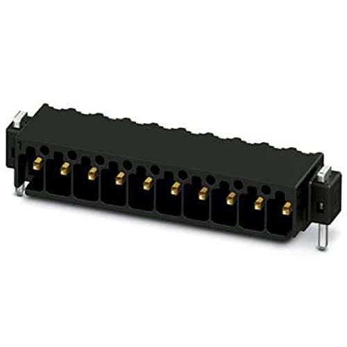PHOENIX CONTACT MC 0,5/5-G-2,54 SMD R24 Leiterplattensteckverbinder, 0.5 mm² Nennquerschnitt, 5 Anschlüsse, MC 0,5/..-G-SMD Artikelfamilie, 2.54 mm Rastermaß, Schwarz, 465 Stück von PHOENIX CONTACT