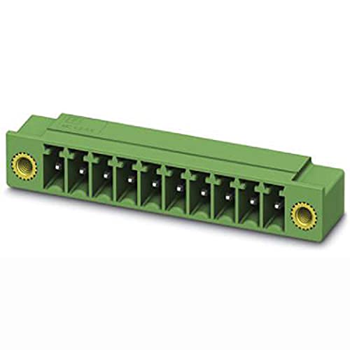 PHOENIX CONTACT MC 1,5/11-GF-3,81-LR Leiterplattensteckverbinder, 1.5 mm² Nennquerschnitt, 11 Anschlüsse, MC 1,5/..-GF-LR Artikelfamilie, 3.81 mm Rastermaß, Grün, 50 Stück von PHOENIX CONTACT