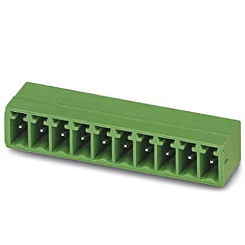 PHOENIX CONTACT MC 1,5/19-G-3,5 Leiterplattengrundleiste, Nennquerschnitt 1,5 mm², Farbe grün, Anzahl der Anschlüsse 19, Artikelfamilie MC 1,5/..-G, Rastermaß 3,5 mm, 50 Stück von PHOENIX CONTACT