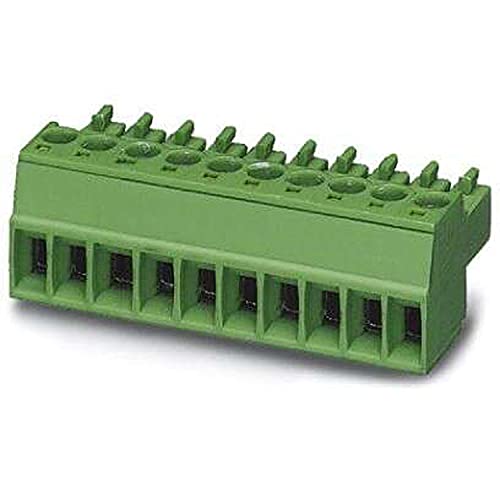 PHOENIX CONTACT MC 1,5/8-ST-3,5 Leiterplattenstecker, Nennquerschnitt 1,5 mm², Grün, Anzahl der Anschlüsse 8, Artikelfamilie MC 1,5/..-ST, Rastermaß 3,5 mm, 50 Stück PHOENIX CONTACT MC 1,5/8-ST-3,5 Leiterplattenstecker, Nennquerschnitt 1,5 mm², Grün, Anzahl der Anschlüsse 8, Artikelfamilie MC 1,5/..-ST, Rastermaß 3,5 mm, 50 Stück von PHOENIX CONTACT