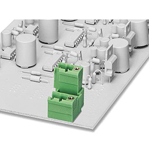 PHOENIX CONTACT MDSTBV 2,5/2-GFR Leiterplattengrundleiste, 2.5 mm² Nennquerschnitt, 2 Polzahl pro Reihe, MDSTBV 2,5/..-GF Reichweite, 5 mm Rastermaß, Grün, 50 Stück von PHOENIX CONTACT