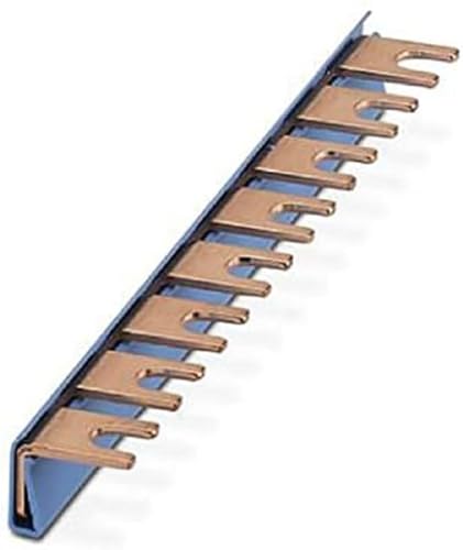 PHOENIX CONTACT MPB 18/1-8 BU Verdrahtungsbrücke für Module mit Anschlussraster, 17.5mm Rastermaß, 1 Phasig, 8 Polig, Blau, 10 Stück PHOENIX CONTACT MPB 18/1-8 BU Verdrahtungsbrücke für Module mit Anschlussraster, 17.5mm Rastermaß, 1 Phasig, 8 Polig, Blau, 10 Stück von PHOENIX CONTACT