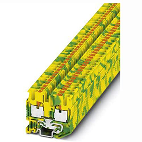 PHOENIX CONTACT MPT 2,5-PE Mini-Schutzleiterklemme, Push-in-Anschluss, 2 Anzahl der Anschlüsse, 0.14mm² - 4mm² Querschnitt, Grün-Gelb, 50 Stück PHOENIX CONTACT MPT 2,5-PE Mini-Schutzleiterklemme, Push-in-Anschluss, 2 Anzahl der Anschlüsse, 0.14mm² - 4mm² Querschnitt, Grün-Gelb, 50 Stück von PHOENIX CONTACT