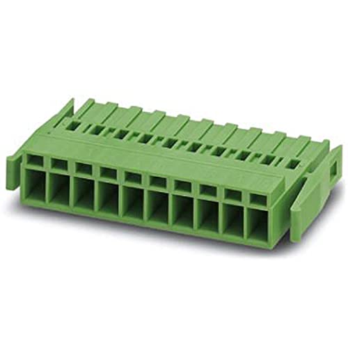 PHOENIX CONTACT MSTBC 2.52-STZ-5.08-R Printed circuit board connector, 2.5mm² nominal cross-section, 2 connections, MSTBC 2.5..-STZ-RF article family, 5.08mm pitch, green, 50 pieces von PHOENIX CONTACT
