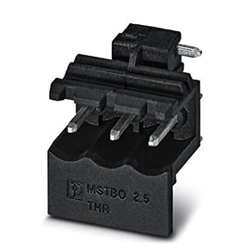 PHOENIX CONTACT MSTBO 2,5/3 G1R THRR44 BK Leiterplattengrundleiste, 2.5mm² Nennquerschnitt, 3 Anzahl der Potenziale, MSTBO 2.5/..-G1R Artikelfamilie, 5mm Rastermaß, Schwarz, 170 Stück PHOENIX CONTACT MSTBO 2,5/3 G1R THRR44 BK Leiterplattengrundleiste, 2.5mm² Nennquerschnitt, 3 Anzahl der Potenziale, MSTBO 2.5/..-G1R Artikelfamilie, 5mm Rastermaß, Schwarz, 170 Stück von PHOENIX CONTACT