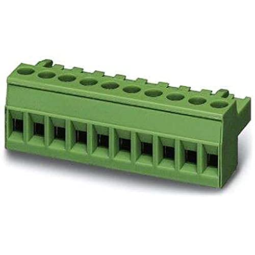 PHOENIX CONTACT MSTBT 2,5/4-ST BD:5-8 Leiterplattenstecker, Grün, 2.5 mm² Nennquerschnitt, 4 Anschlüsse, MSTBT 2,5/..-ST, 5mm Rastermaß, 50 Stück von PHOENIX CONTACT