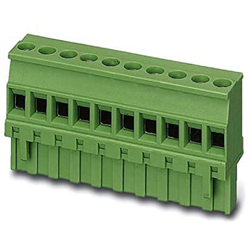 PHOENIX CONTACT MVSTBR 2,5/3-ST-5,08 BK Leiterplattenstecker, 2.5 mm² Nennquerschnitt, 3 Polzahl, MVSTBR 2.5/..-ST Artikelfamilie, Schwarz, 50 Stück von PHOENIX CONTACT