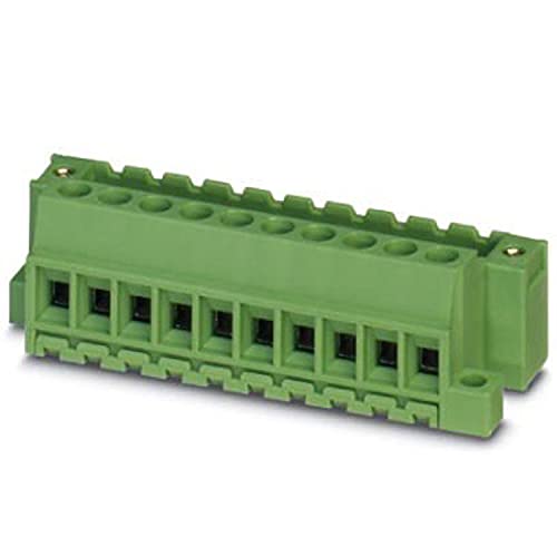 PHOENIX CONTACT MVSTBU 2,5/10-GFB-5,08 Direktsteckblock, 2.5 mm² Nennquerschnitt, 10 Anschlüsse, MVSTBU 2.5/..-GFB Artikelfamilie, 5.08mm Rastermaß, Grün, 50 Stück PHOENIX CONTACT MVSTBU 2,5/10-GFB-5,08 Direktsteckblock, 2.5 mm² Nennquerschnitt, 10 Anschlüsse, MVSTBU 2.5/..-GFB Artikelfamilie, 5.08mm Rastermaß, Grün, 50 Stück von PHOENIX CONTACT