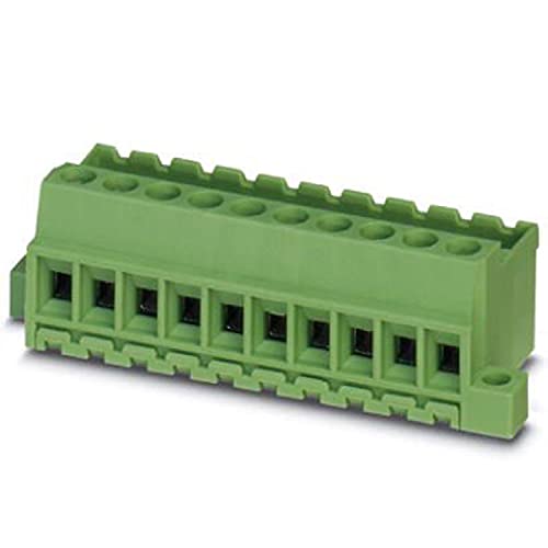 PHOENIX CONTACT MVSTBU 2,5/18-GB-5,08 Direktsteckblock, 2.5 mm² Nennquerschnitt, 18 Anschlüsse, MVSTBU 2.5/..-GB Artikelfamilie, 5.08mm Rastermaß, Grün, 50 Stück PHOENIX CONTACT MVSTBU 2,5/18-GB-5,08 Direktsteckblock, 2.5 mm² Nennquerschnitt, 18 Anschlüsse, MVSTBU 2.5/..-GB Artikelfamilie, 5.08mm Rastermaß, Grün, 50 Stück von PHOENIX CONTACT