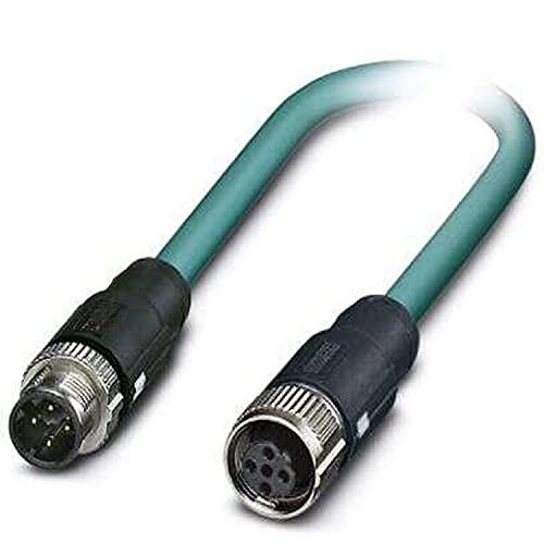 PHOENIX CONTACT NBC-MSD/10.0-93E/FSD SCO Netzwerkkabel, 100 MBit/s Ethernet circat5, 4 Polig, PUR, Geschirmt, M12 SPEEDCON/IP67 Stecker Gerade, 10m Kabellänge, Wasserblau PHOENIX CONTACT NBC-MSD/10.0-93E/FSD SCO Netzwerkkabel, 100 MBit/s Ethernet circat5, 4 Polig, PUR, Geschirmt, M12 SPEEDCON/IP67 Stecker Gerade, 10m Kabellänge, Wasserblau von PHOENIX CONTACT