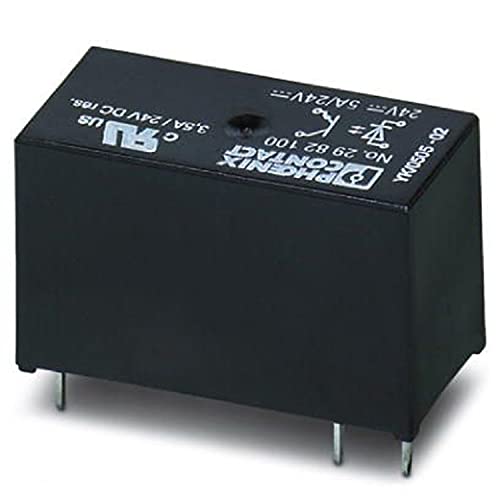 PHOENIX CONTACT OPT-24DC/24DC/5 Steckbares Miniatur Solid State Relais, 1 Schließer, 24V DC Eingang, 3-33V DC/5A Ausgang, 10 Stück von PHOENIX CONTACT