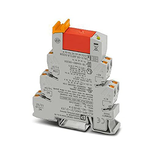 PHOENIX CONTACT PLC-RPT-24DC/21-21/EX PLC-Schnittstelle, Bestehend aus Tragschienenmontabler Grundklemme in 14mm mit Push-in-Anschluss, 24DC Eingangsnennspannung, 10 Stück PHOENIX CONTACT PLC-RPT-24DC/21-21/EX PLC-Schnittstelle, Bestehend aus Tragschienenmontabler Grundklemme in 14mm mit Push-in-Anschluss, 24DC Eingangsnennspannung, 10 Stück von PHOENIX CONTACT