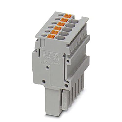 PHOENIX CONTACT PP-H 1,5/S/6 Stecker, 500 V, 17.5 A, 6 Polzahl, 0.14 mm² - 1.5 mm² Querschnitt, Grau, 25 Stück PHOENIX CONTACT PP-H 1,5/S/6 Stecker, 500 V, 17.5 A, 6 Polzahl, 0.14 mm² - 1.5 mm² Querschnitt, Grau, 25 Stück von PHOENIX CONTACT