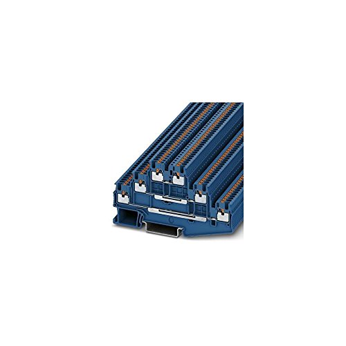 PHOENIX CONTACT PT 1,5/S-3L BU Mehrstockklemme, Blau, nom. voltage: 500 V, nominal current: 15 A, cross section: 0.14 mm² - 1.5 mm², 97.2mm Länge, 50 Stück PHOENIX CONTACT PT 1,5/S-3L BU Mehrstockklemme, Blau, nom. voltage: 500 V, nominal current: 15 A, cross section: 0.14 mm² - 1.5 mm², 97.2mm Länge, 50 Stück von PHOENIX CONTACT