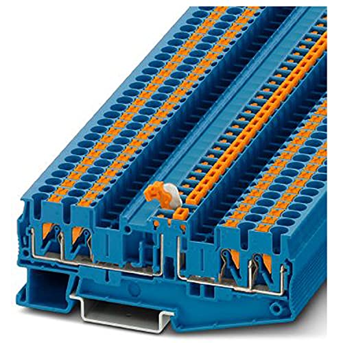 PHOENIX CONTACT PT 2,5-QUATTRO-MTB BU Messertrennklemme, Blau, 400 V, 16 A, 0.14 mm² - 4 mm² Querschnitt, 26 - 12 AWG, 92.2mm Länge, 50 Stück PHOENIX CONTACT PT 2,5-QUATTRO-MTB BU Messertrennklemme, Blau, 400 V, 16 A, 0.14 mm² - 4 mm² Querschnitt, 26 - 12 AWG, 92.2mm Länge, 50 Stück von PHOENIX CONTACT