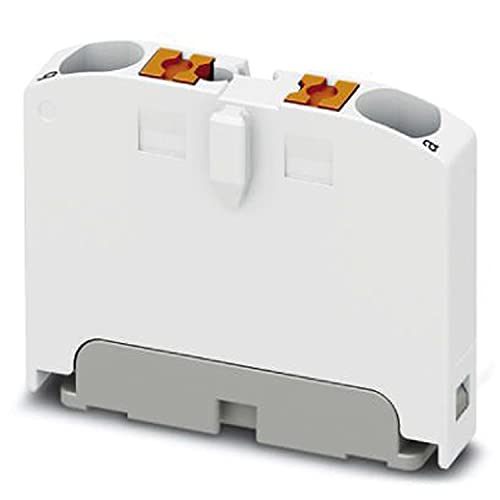 PHOENIX CONTACT PTFIX 2X2.5 WH Verteilerblock, 0.14 mm² - 4 mm² Querschnitt, 5.2mm Breite, 21.7mm Höhe, 2 Anzahl der Anschlüsse, Weiß, 50 Stück von PHOENIX CONTACT
