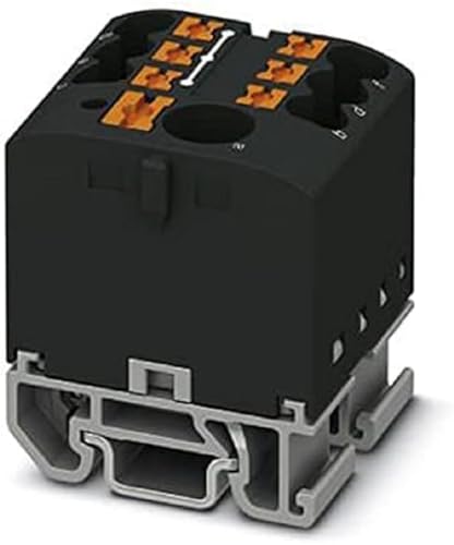 PHOENIX CONTACT PTFIX 6/6X2,5-NS15A BK Verteilerblock, Block mit waagerechter Ausrichtung und integrierter Einspeisung, 690 V, 24 A, Anzahl der Anschlüsse 7, Querschnitt 0,14 mm²-4 mm², 10 Stück PHOENIX CONTACT PTFIX 6/6X2,5-NS15A BK Verteilerblock, Block mit waagerechter Ausrichtung und integrierter Einspeisung, 690 V, 24 A, Anzahl der Anschlüsse 7, Querschnitt 0,14 mm²-4 mm², 10 Stück von PHOENIX CONTACT