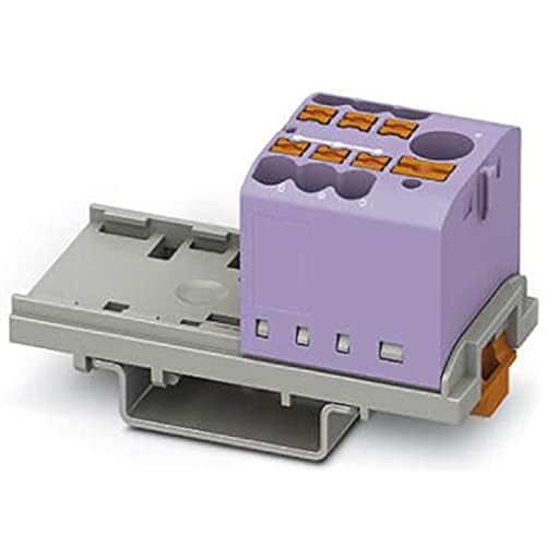 PHOENIX CONTACT PTFIX 6/6X2,5-NS35 VT Verteilerblock, Block mit senkrechter Ausrichtung und integrierter Einspeisung, 690 V, 24 A, Anzahl der Anschlüsse 7, Querschnitt 0,14 mm²-4 mm², 1 Stück von PHOENIX CONTACT
