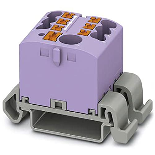 PHOENIX CONTACT PTFIX 6/6X2,5-NS35A VT Verteilerblock, Block mit waagerechter Ausrichtung und integrierter Einspeisung, 690 V, 24 A, Anzahl der Anschlüsse 7, Querschnitt 0,14 mm²-4 mm², 10 Stück von PHOENIX CONTACT